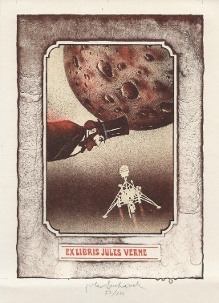 Drieplaten litho van Vladimir Suchanek (CZE) uit 1983